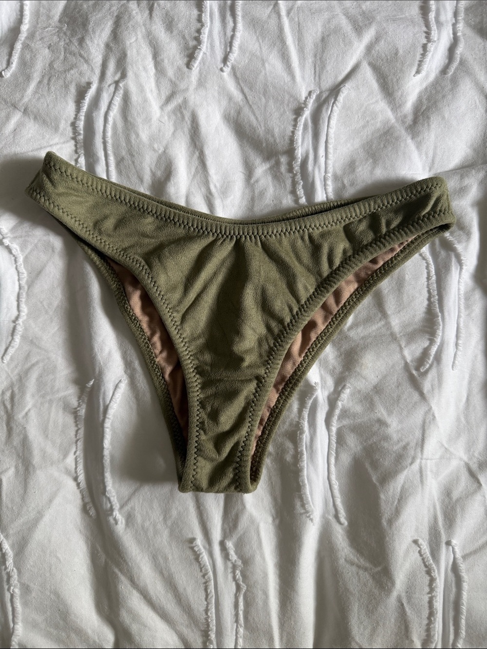 Montce Olive Suede Lulu Bottom